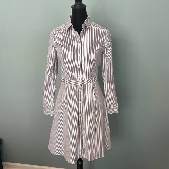 J.CREW Dresses & Skirts - J. Crew Striped Shirt Dress - 00
